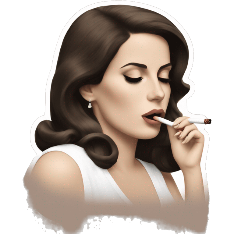 Lana del rey smoking  emoji