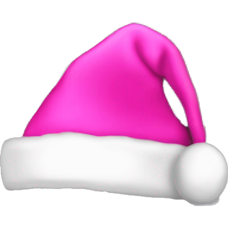 Disco ball with pink Santa hat emoji