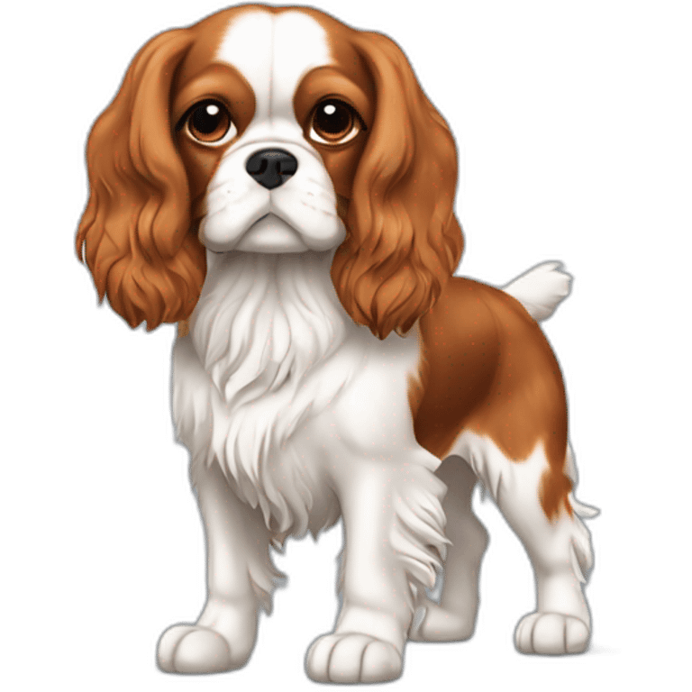  Cavalier King Charles Spaniel full body stand up emoji