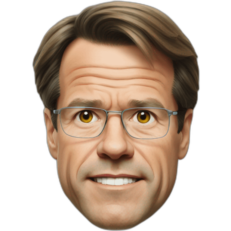 Mark Rutte on highway emoji