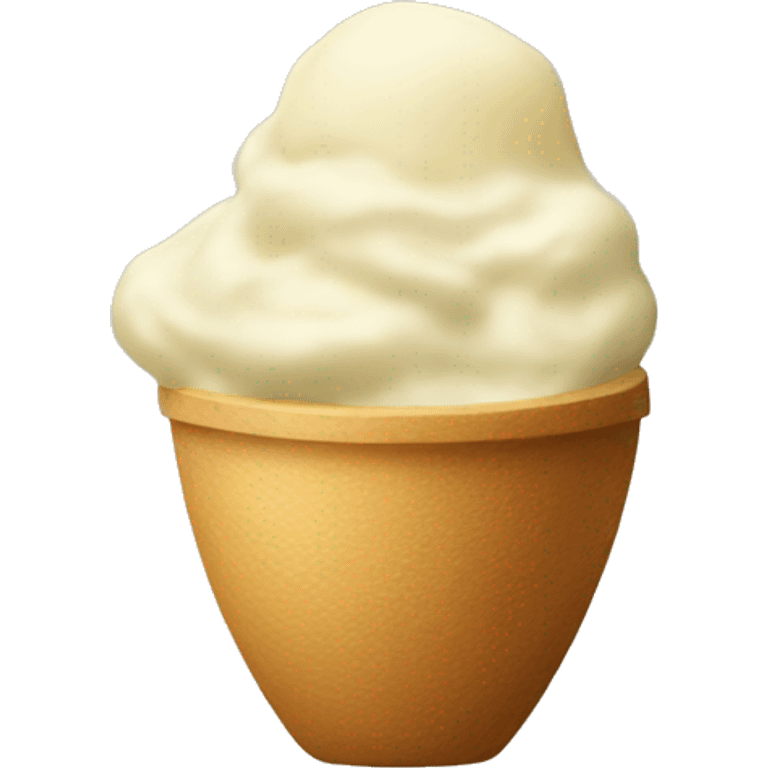 a scoop of mashed potatoe emoji