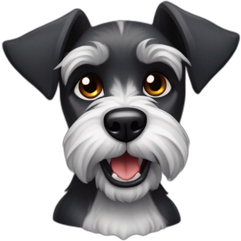 Vampire Schnauzer puppy emoji