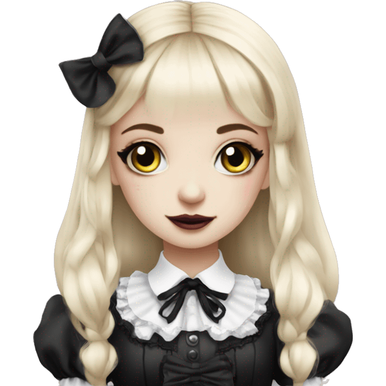 alice in wonderland gothic lolita look emoji