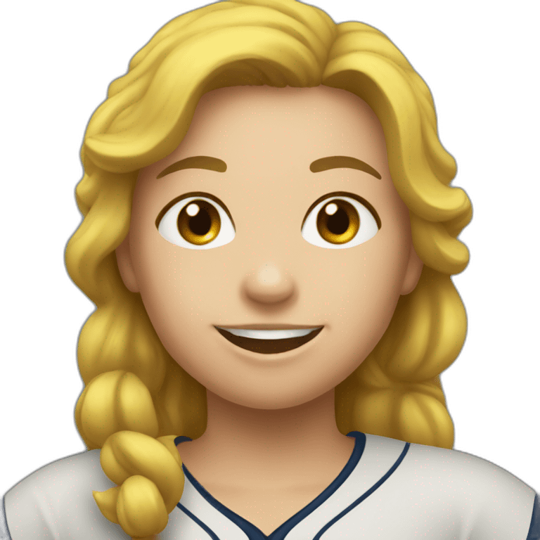 Softball Samantha emoji