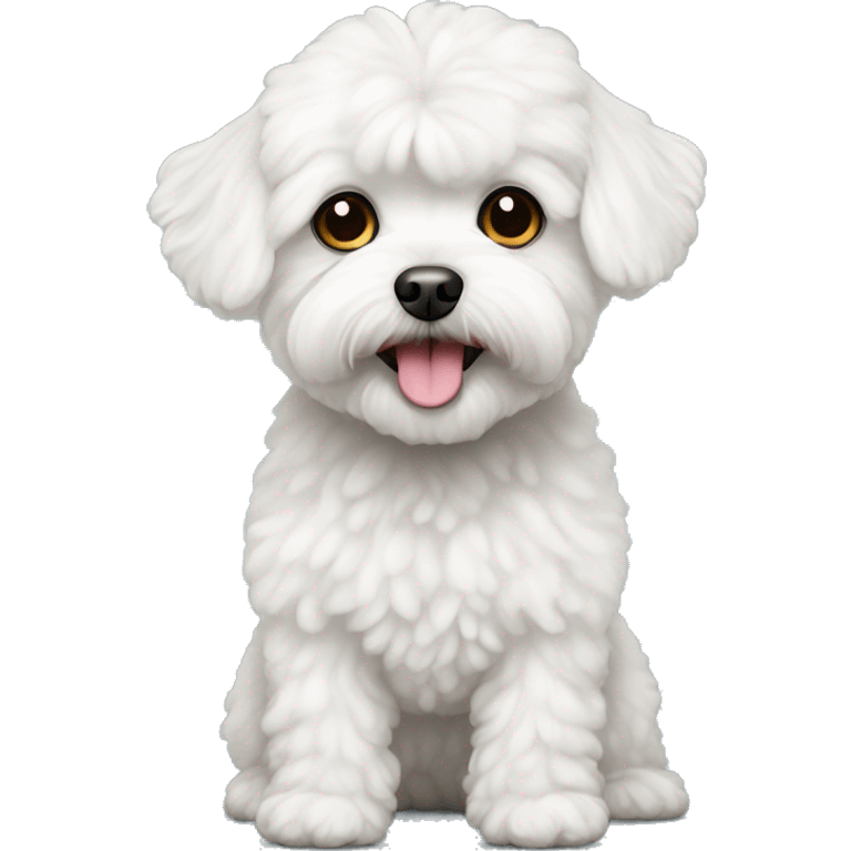 White maltipoo older emoji