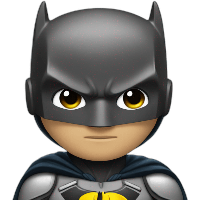 Batman de profile avec gotam City  emoji