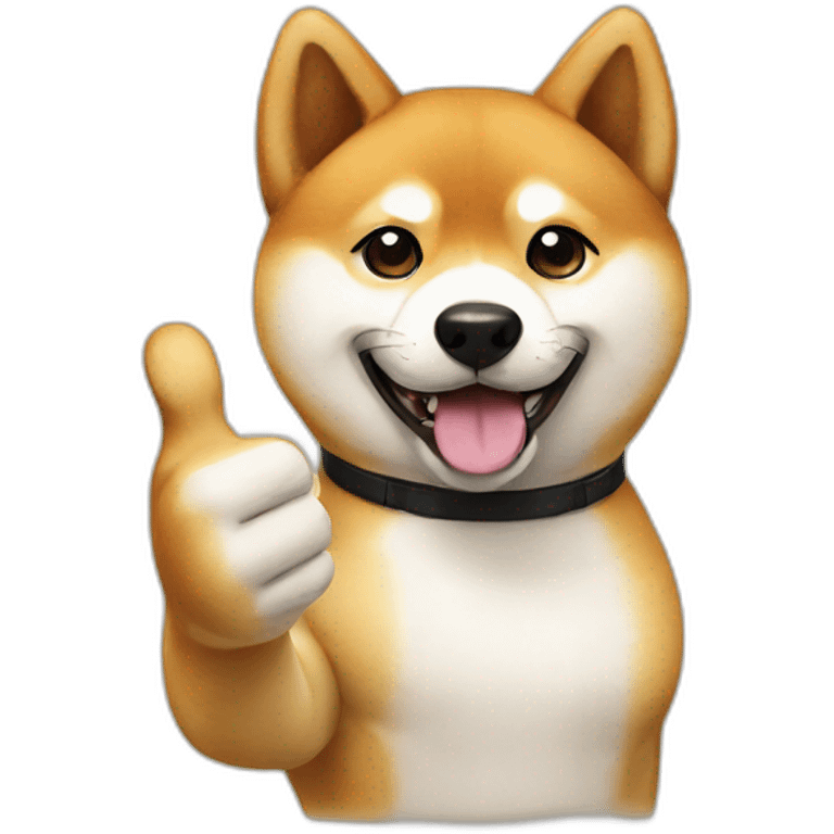 shiba inu thumbs up emoji