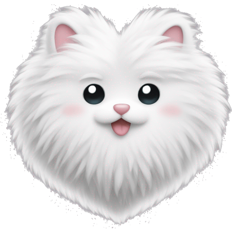 fluffy white heart emoji