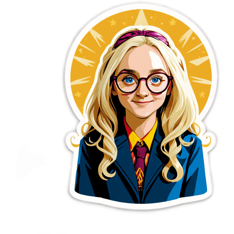 Luna Lovegood with your glasses emoji