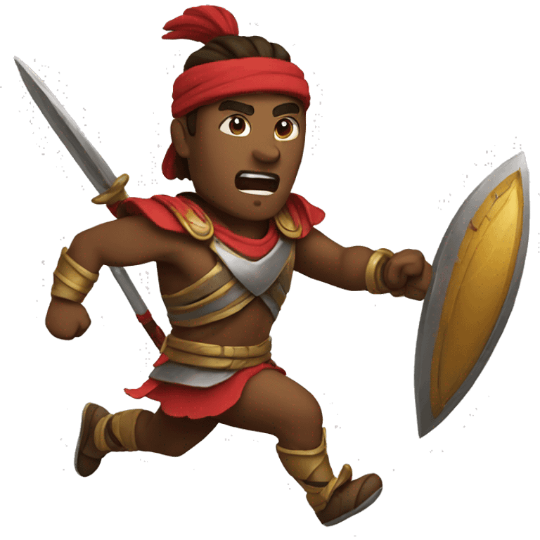 warrior running emoji