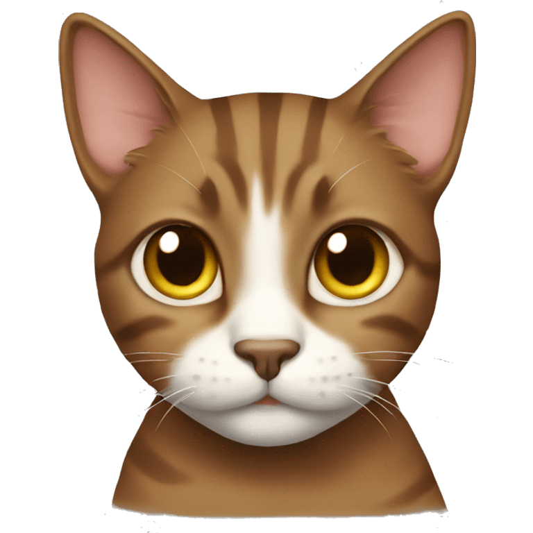 Cat brown emoji