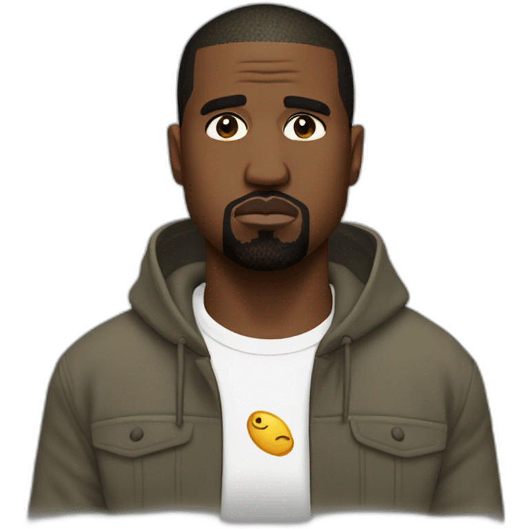 kanye west popping off emoji