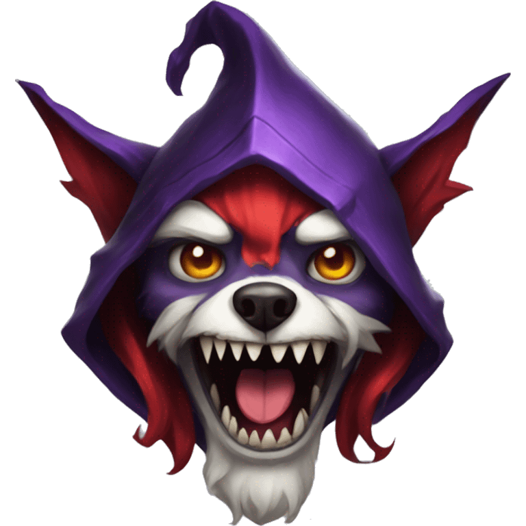 shaco from league of legends dog emoji