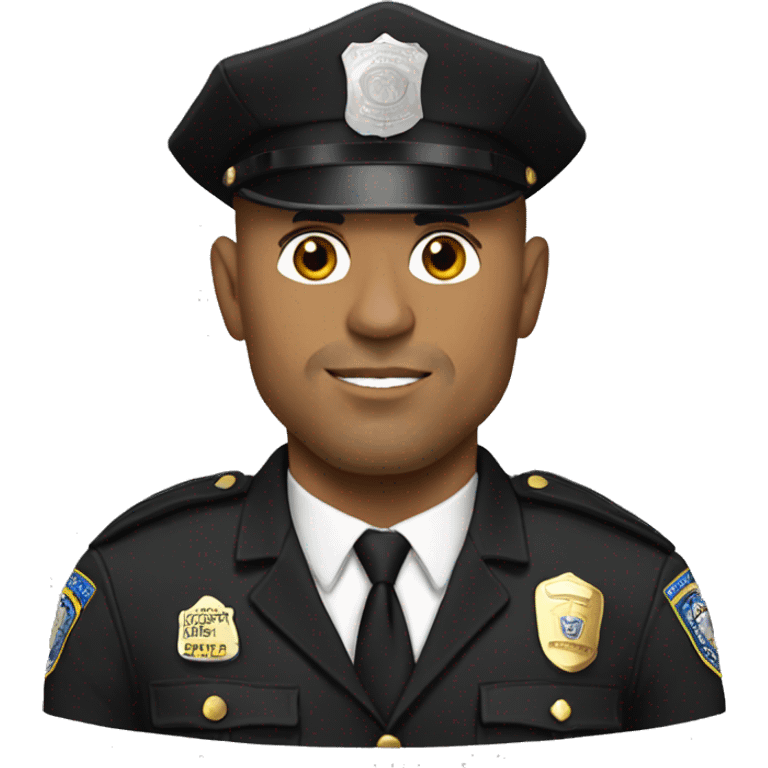 the rock in a cop outfit emoji