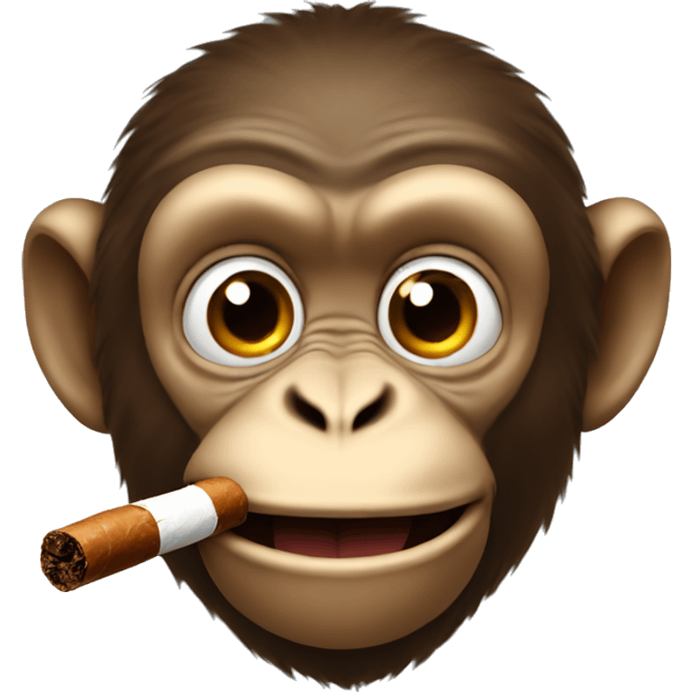 monkey with a cigar in his mouth emoji