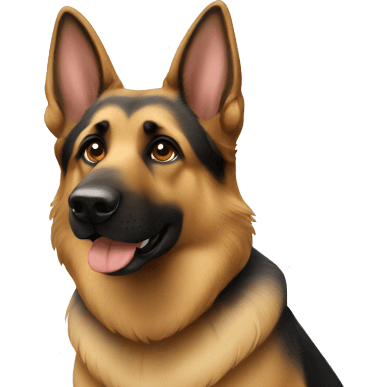 German shepherd dog emoji