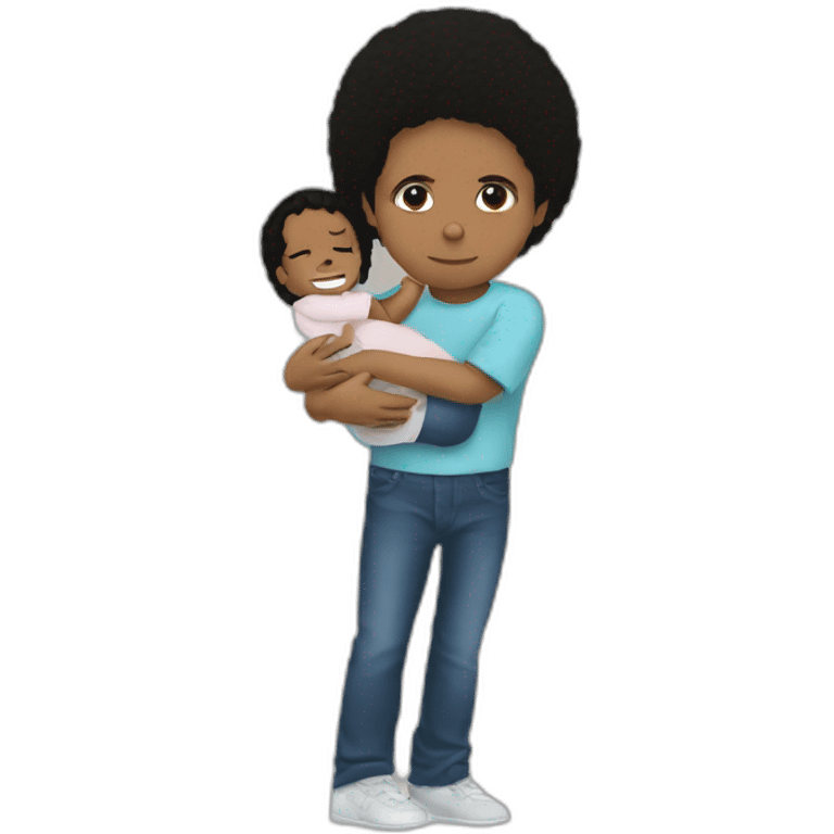 michael jackson putting a child to sleep emoji