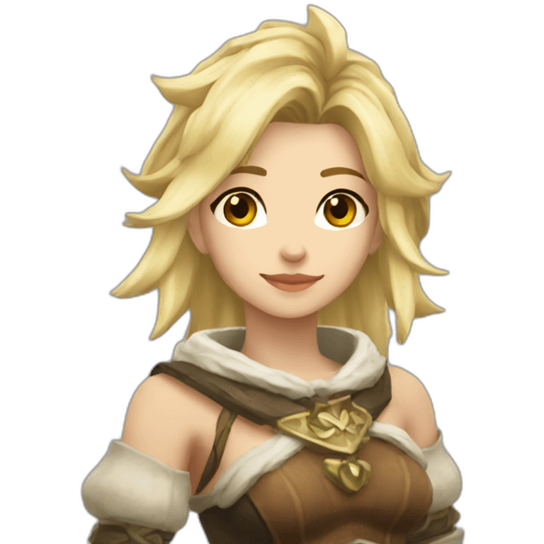 Female blonde miqo'te emoji