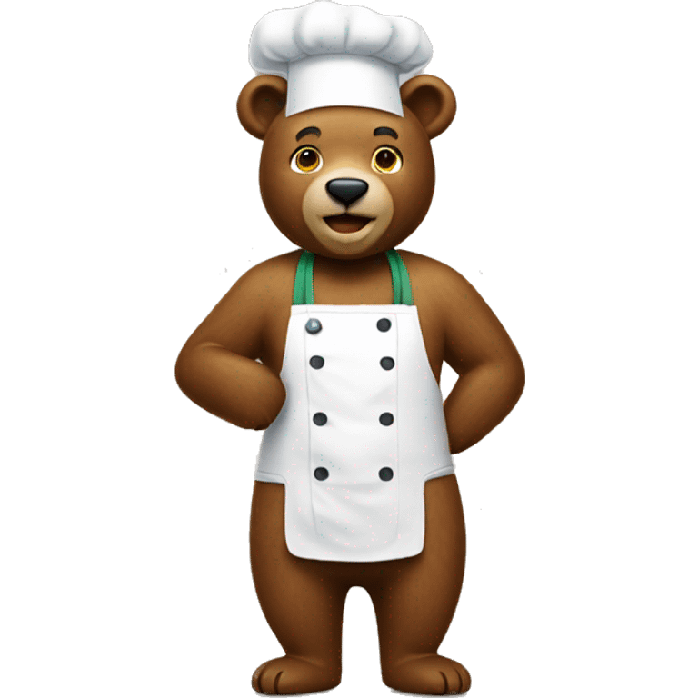 The bear is a cook emoji