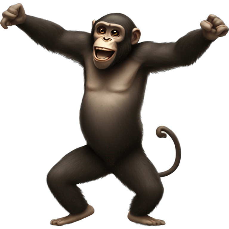 Ape dancing emoji