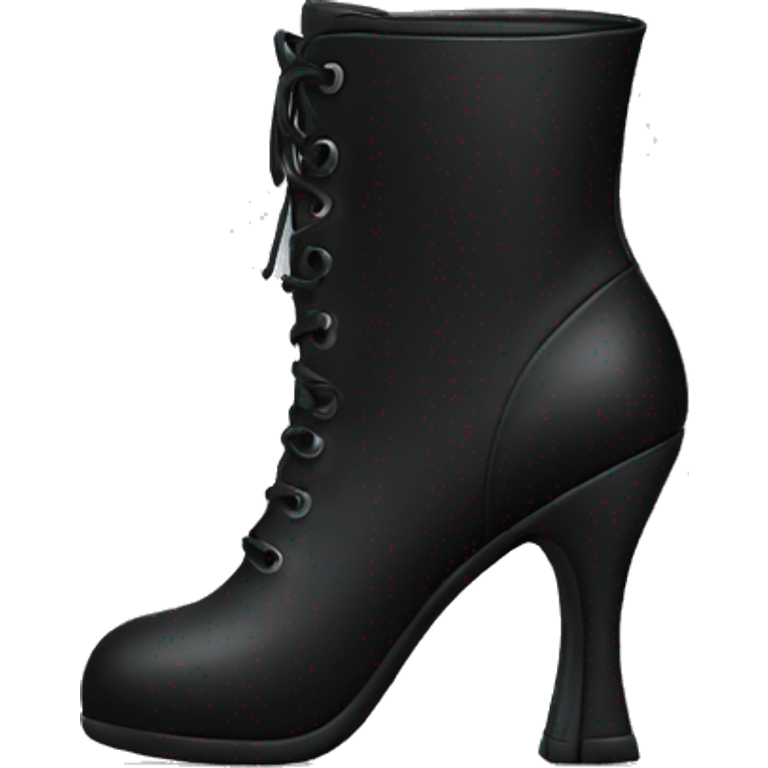 black high heel boot emoji