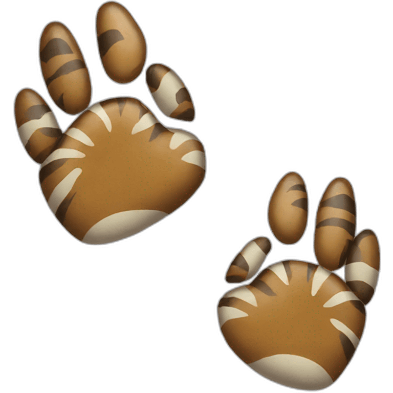 tiger paw clenched emoji