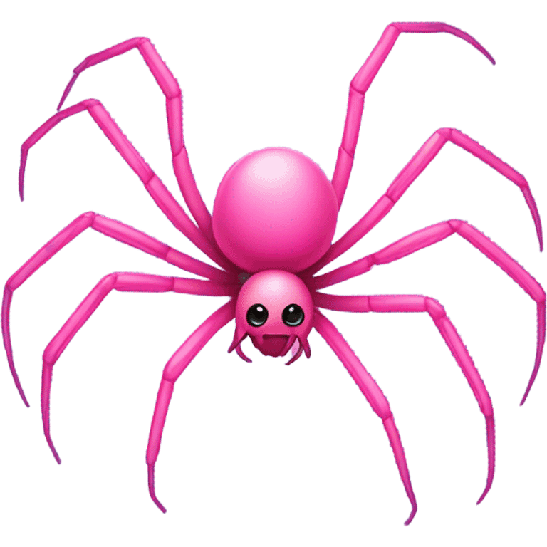 Pink spider emoji