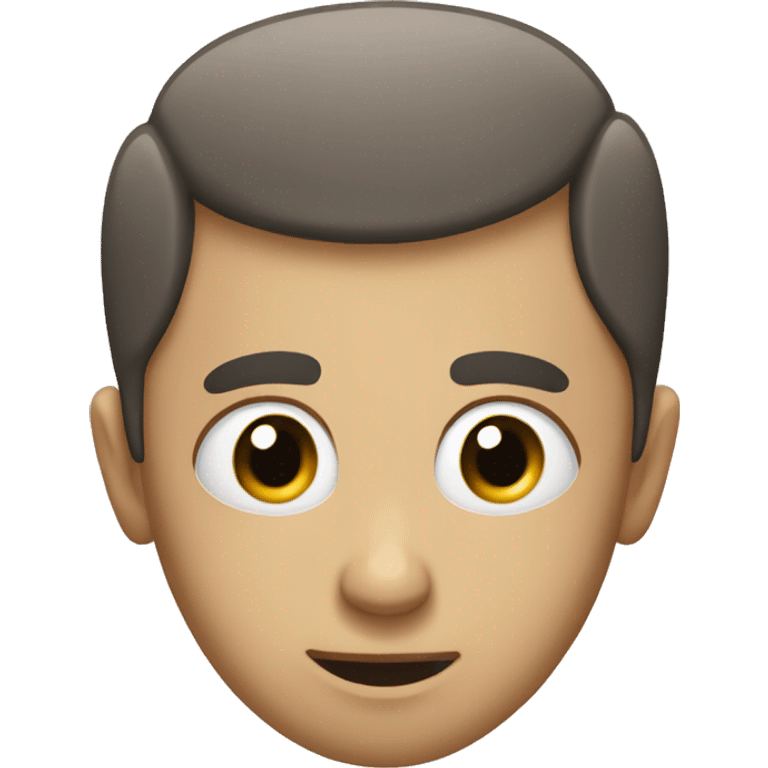 A provoking face with Baldness and hair on the sides emoji