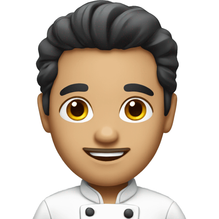 Chef with black hair emoji