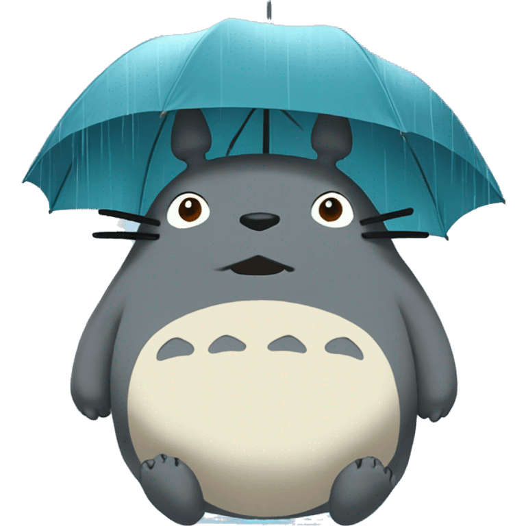 totoro rain emoji