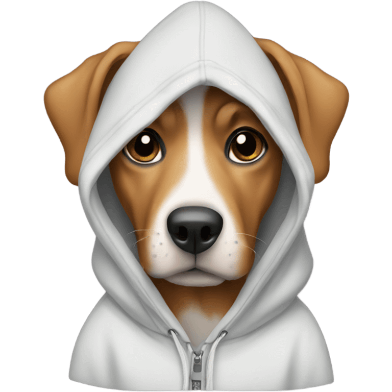 dog wearing a hoodie  emoji