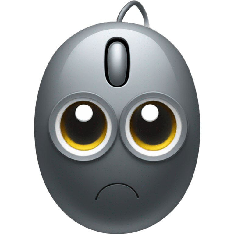 Computer mouse with eyes emoji