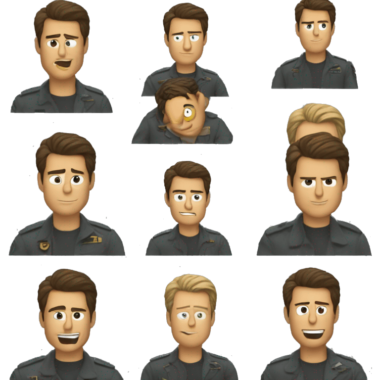 Tom Cruise mit Bart emoji