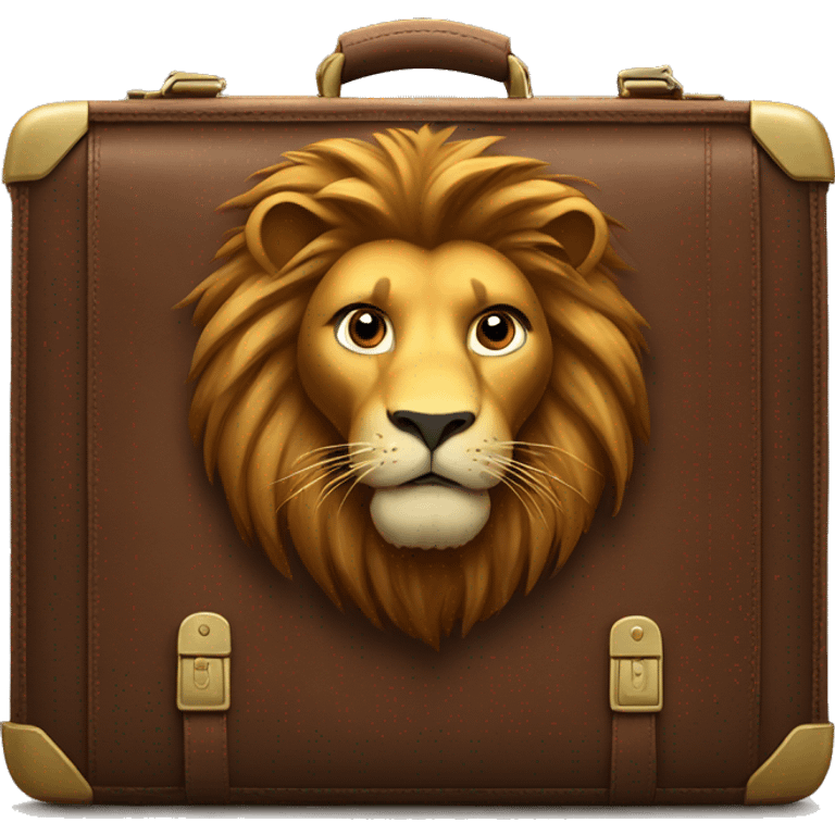 lion on center of briefcase emoji