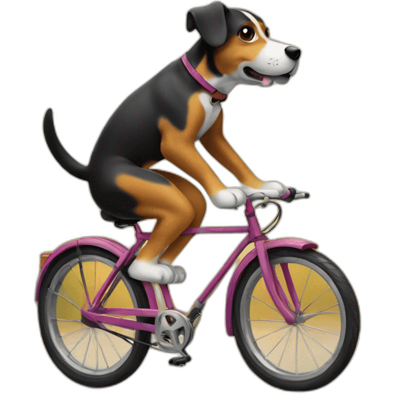 Dog on a bike emoji