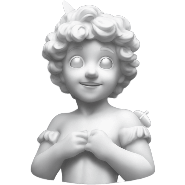 Victorian cupid statue emoji