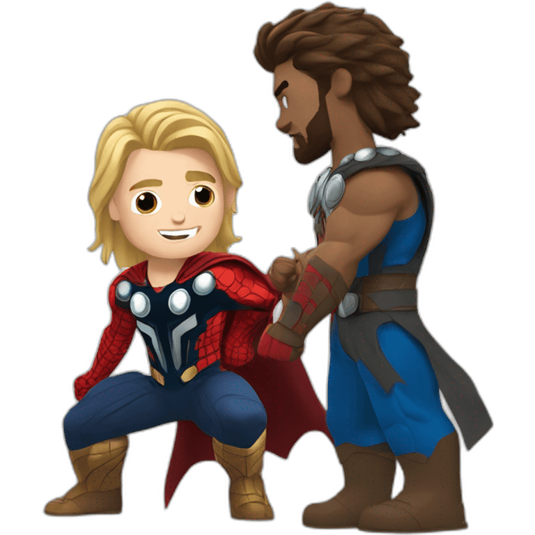 Spider man with thor emoji