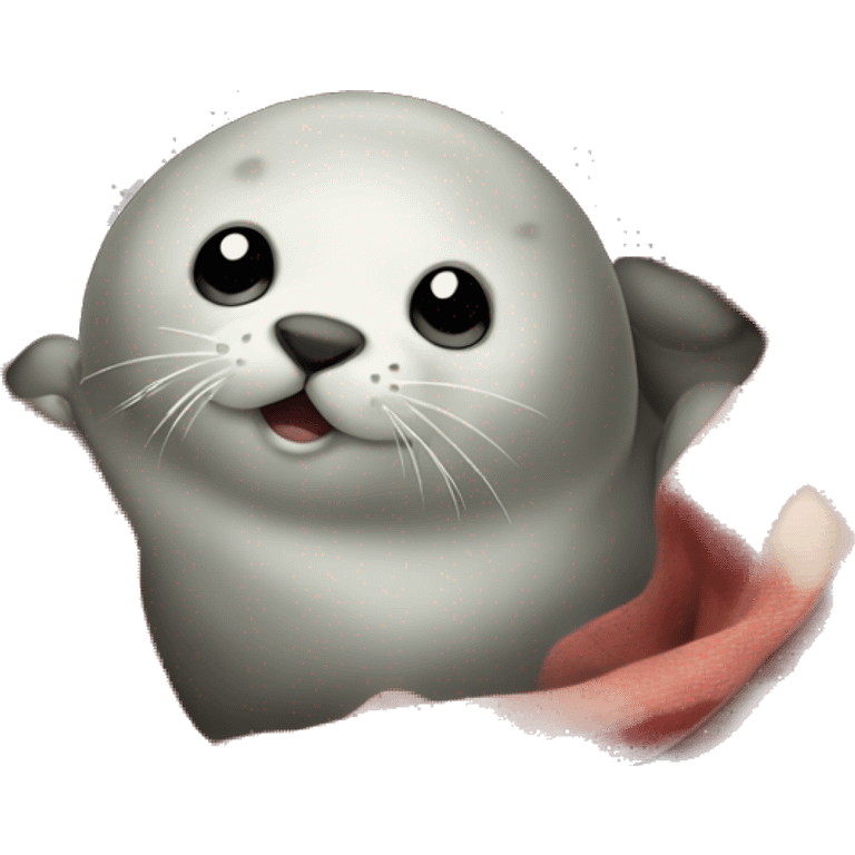 Baby seal in a blanket emoji