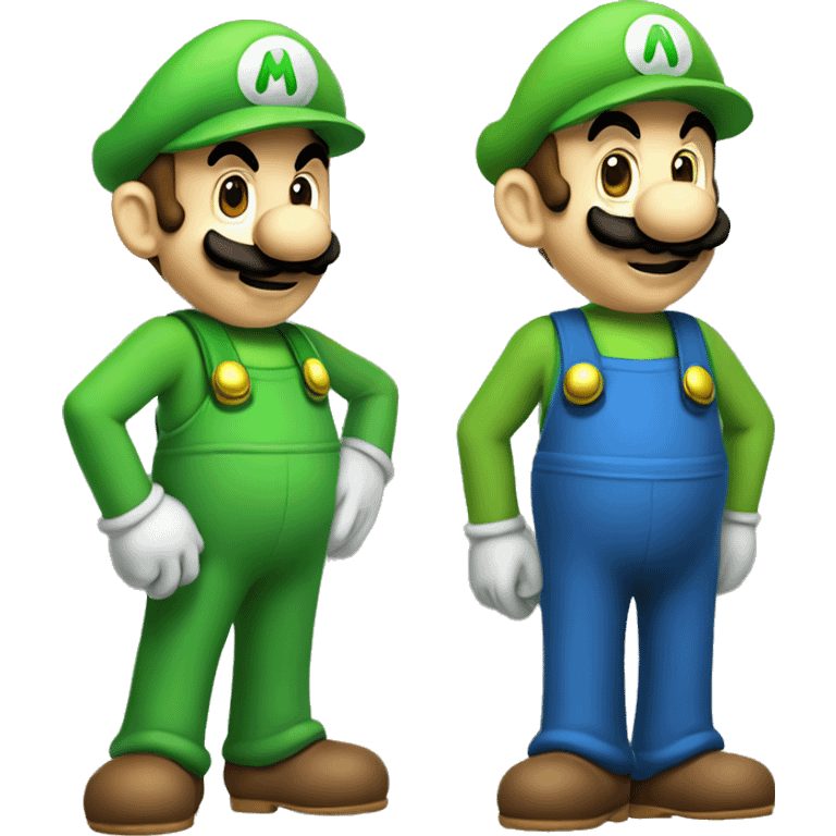 Mario and Luigi emoji