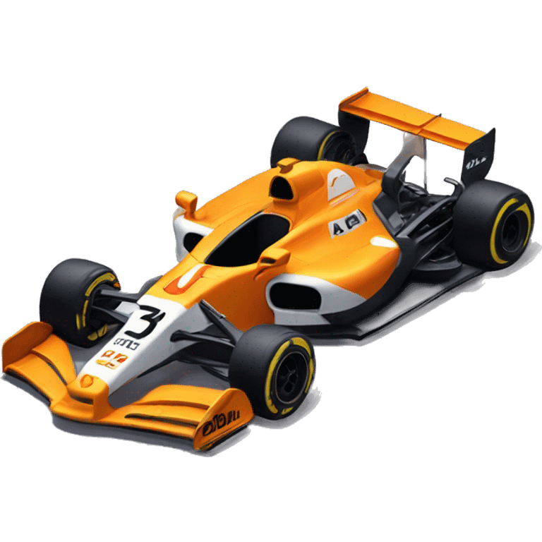 Lando Norris mclaren F1 car 4 emoji