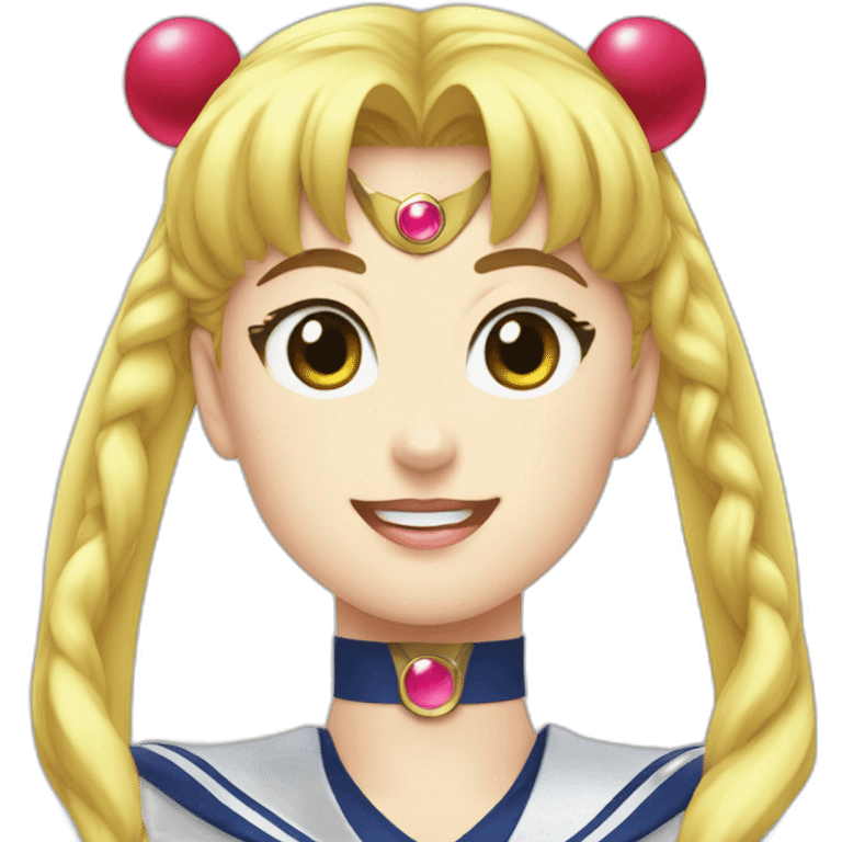 sailor moon "ahe" face emoji