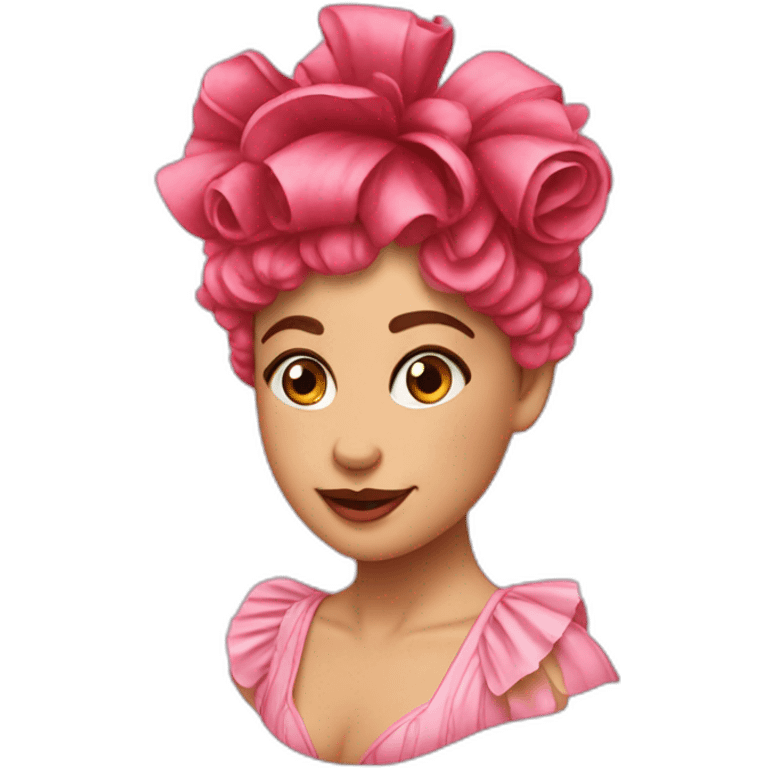 Fleur cancan emoji