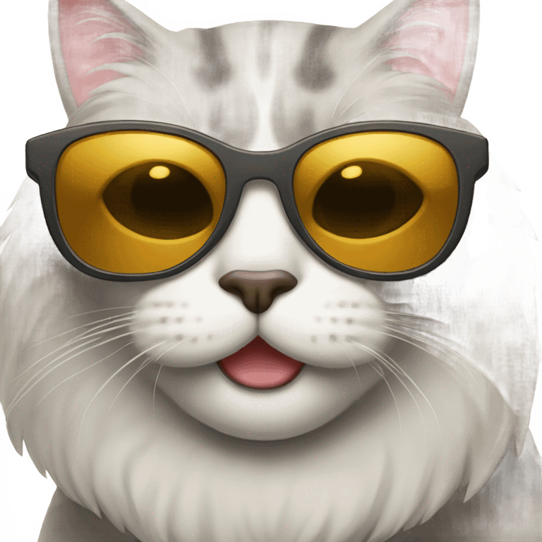 Cat with sunglasses emoji