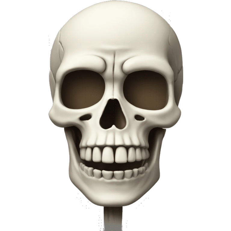 Skeleton boom head emoji