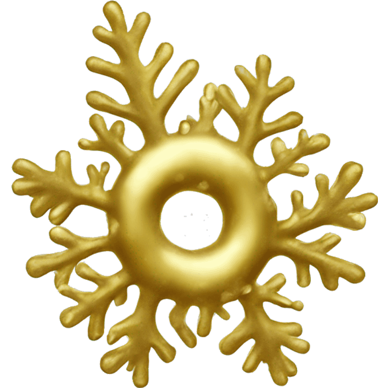 Gold Christmas reef emoji