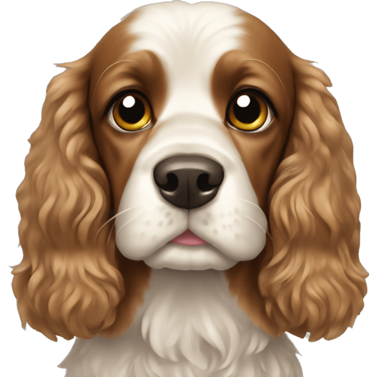 Cocer spaniel dog christmas  emoji