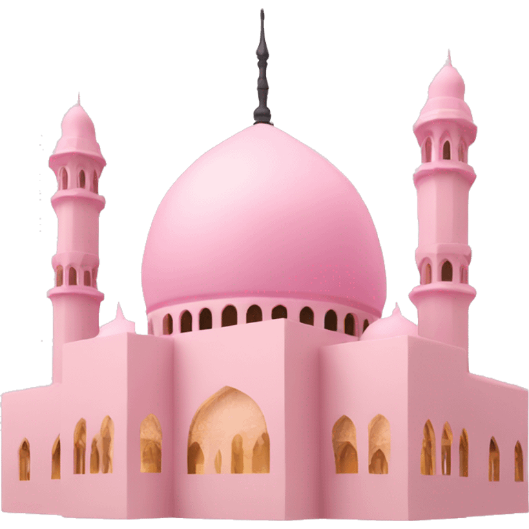 Light pink mosque  emoji