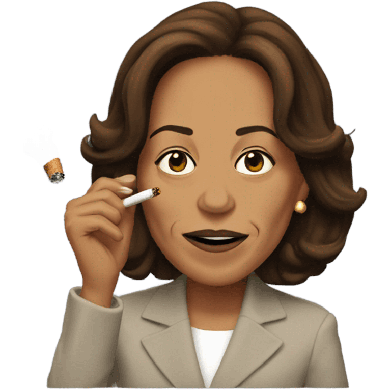 Kamala Harris Smoking A Cigarette  emoji