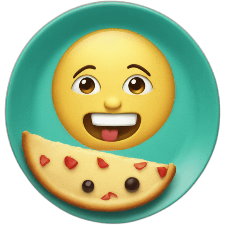 cute plate hungry emoji