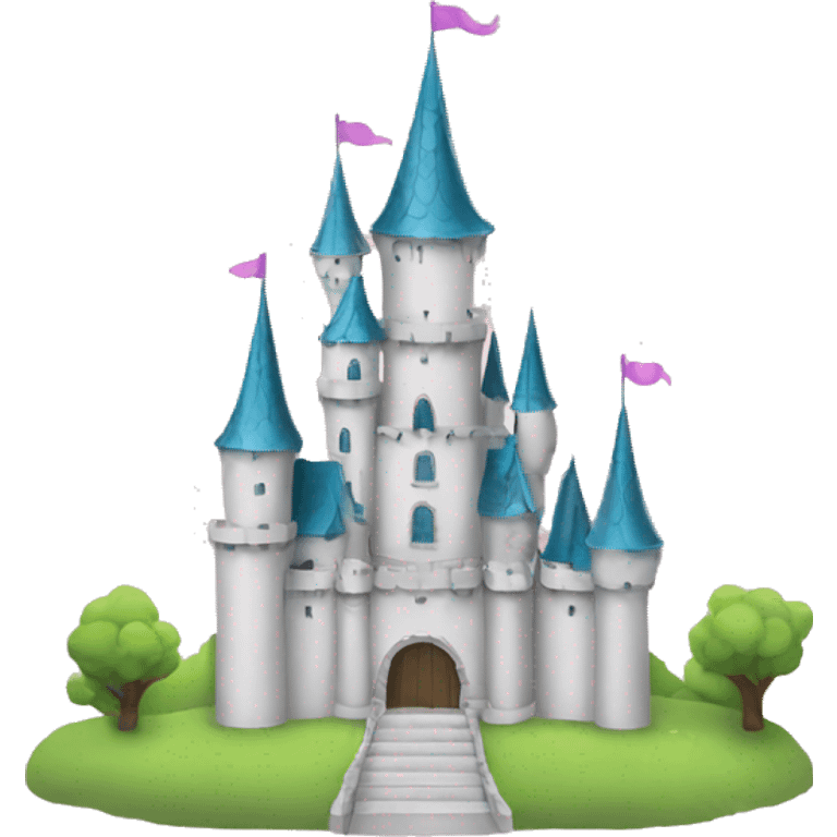 minimalist princess castle emoji